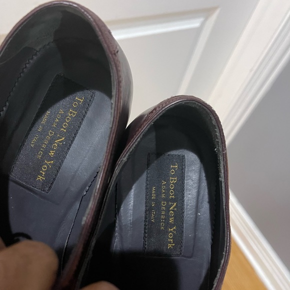 Burgundy/Ox Blood color To Boot New York dress shoes Sz 11 1/2 - Picture 8 of 9